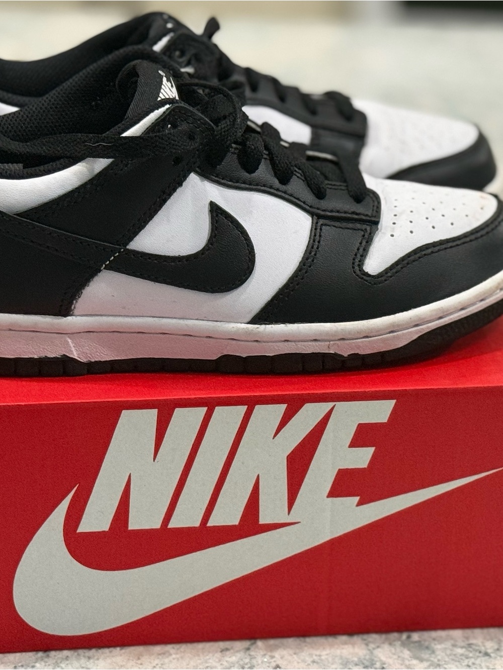 Nike Black and White Low-Top Sneakers Nike Panda women’s 6 or 4.5 youth